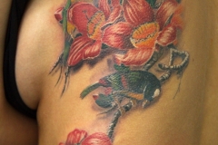 Tattoo-birds-flowers