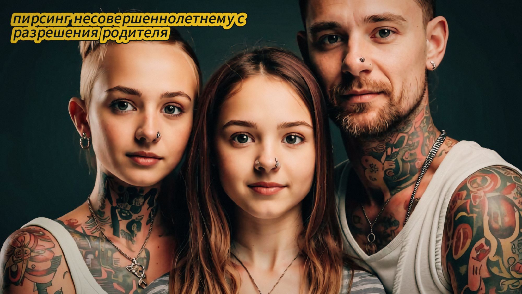 Пирсинг несовершеннолетнему