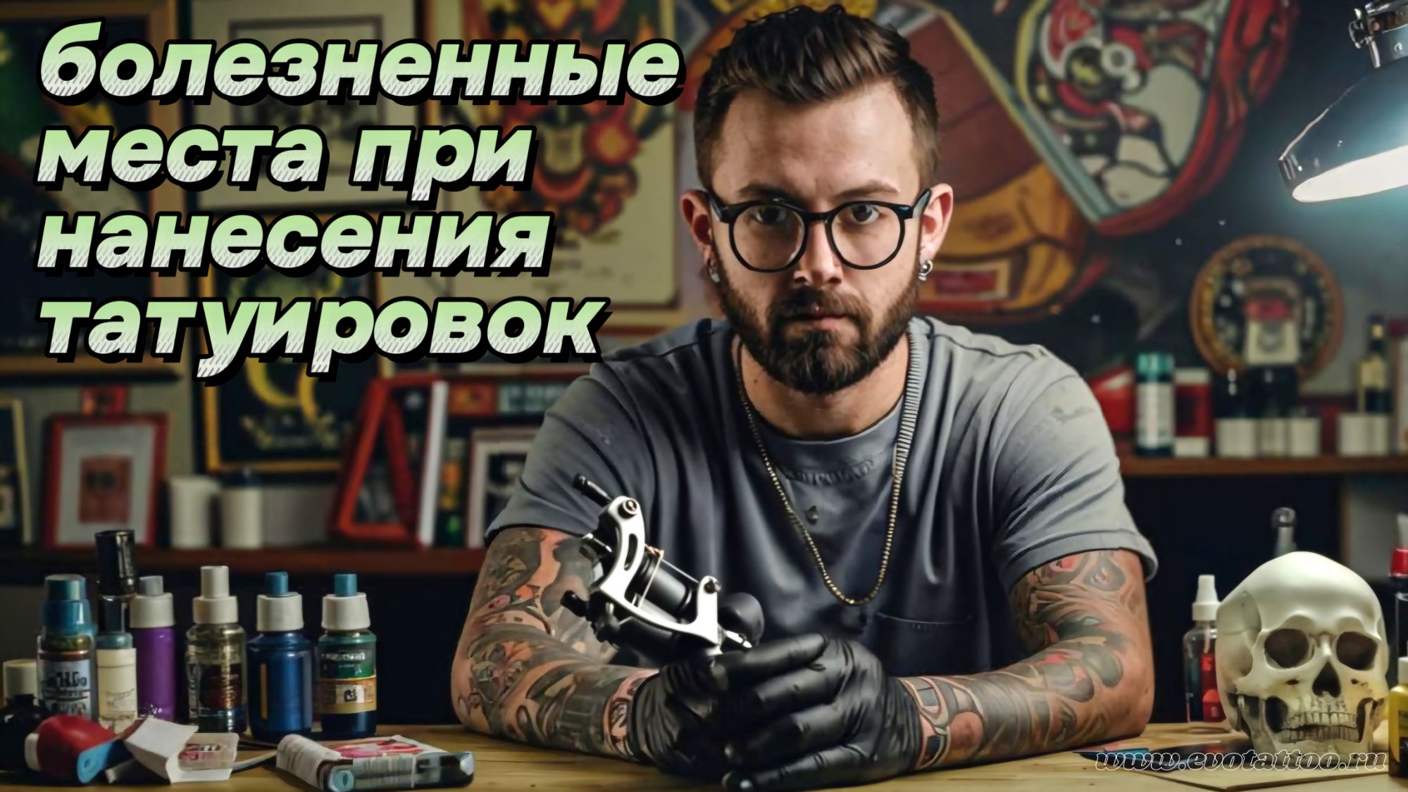 Болезненные места для нанесения тату